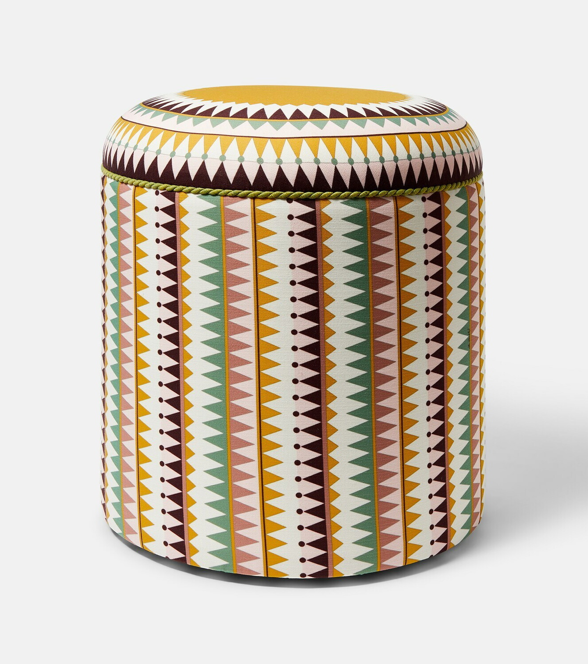 La DoubleJ Baba' printed canvas pouf