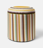 La DoubleJ Baba' printed canvas pouf