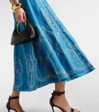 Almais Donovan embroidered cotton midi dress ALMAIS