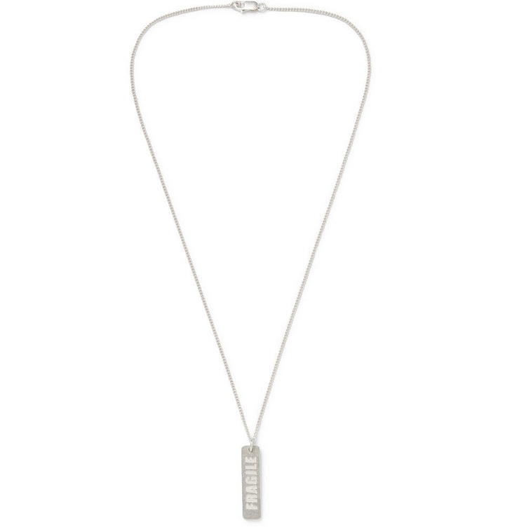 Photo: Maison Margiela - Stamped Sterling Silver Necklace - Silver