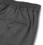 Barena - Stretch-Virgin Wool Flannel Drawstring Trousers - Men - Gray