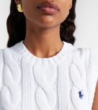Polo Ralph Lauren Logo cable-knit cotton sweater vest