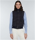 Kiton - Down-filled suede vest