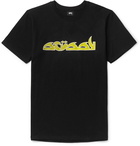 Stüssy - Logo-Print Cotton-Jersey T-Shirt - Black