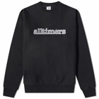 Alltimers Men's Stamped Embroidered Heavyweight Crew in Black