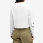 Dickies Women's Globe Long Sleeve T-Shirt in White