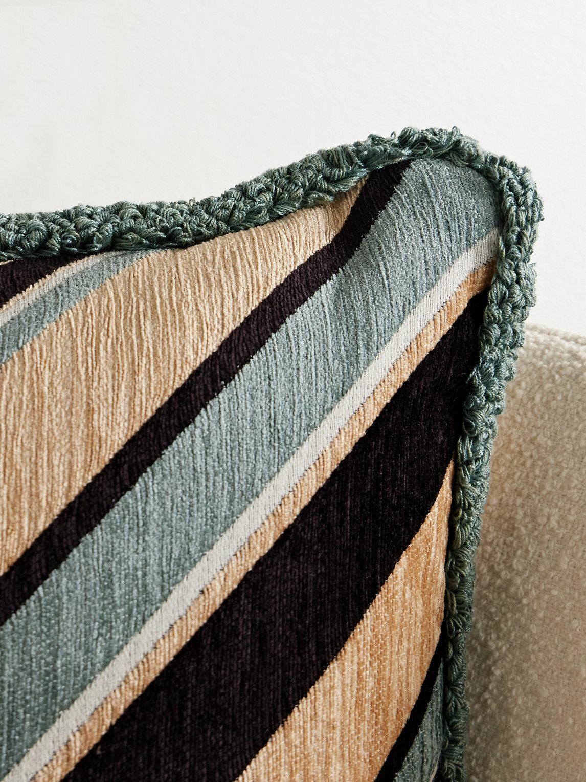 Soho Home - Cleve Striped Jacquard Down Cushion