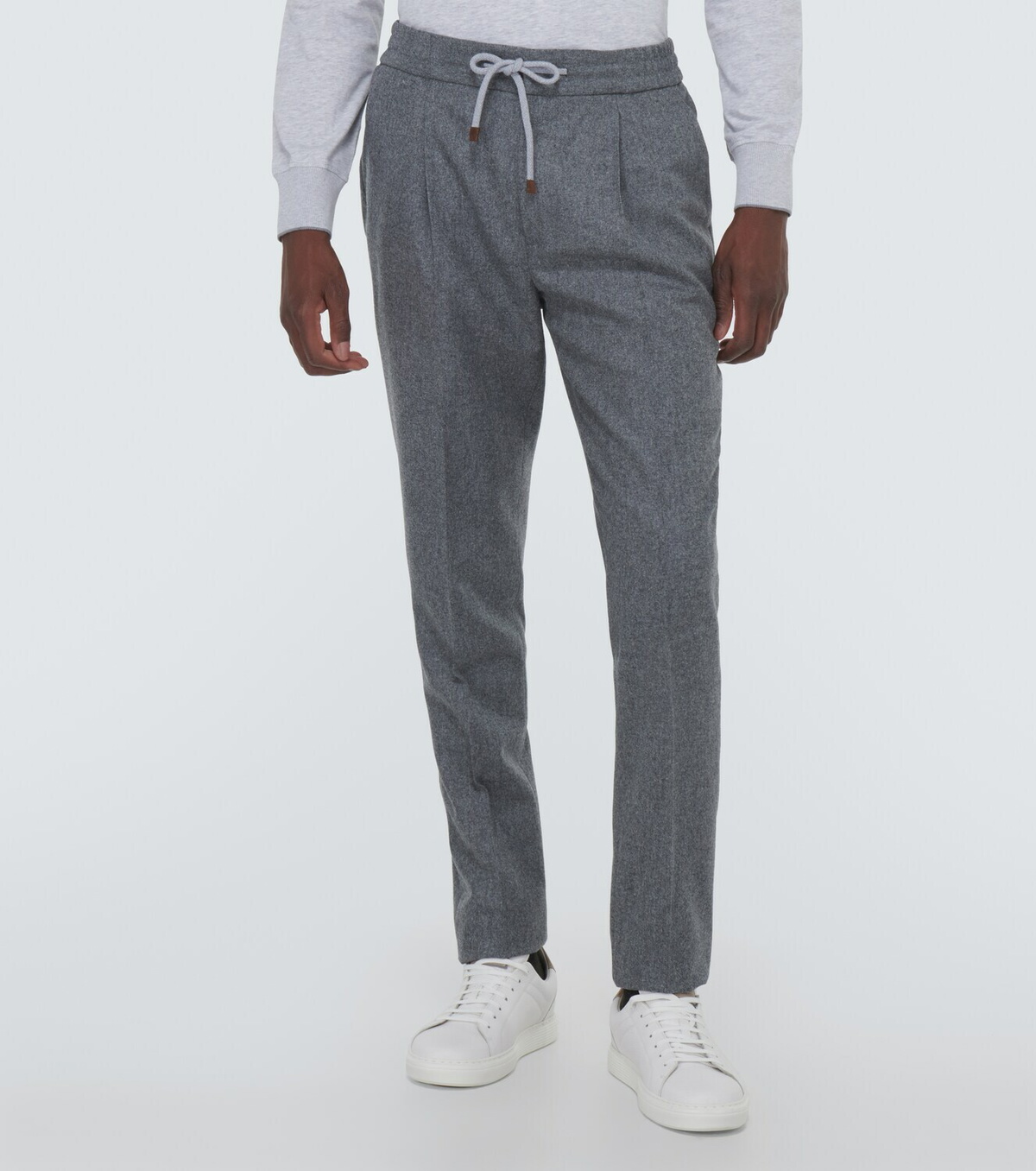 Brunello Cucinelli Drawstring wool pants Brunello Cucinelli