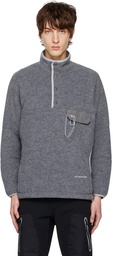 and wander Gray Lanyard Sweatshirt