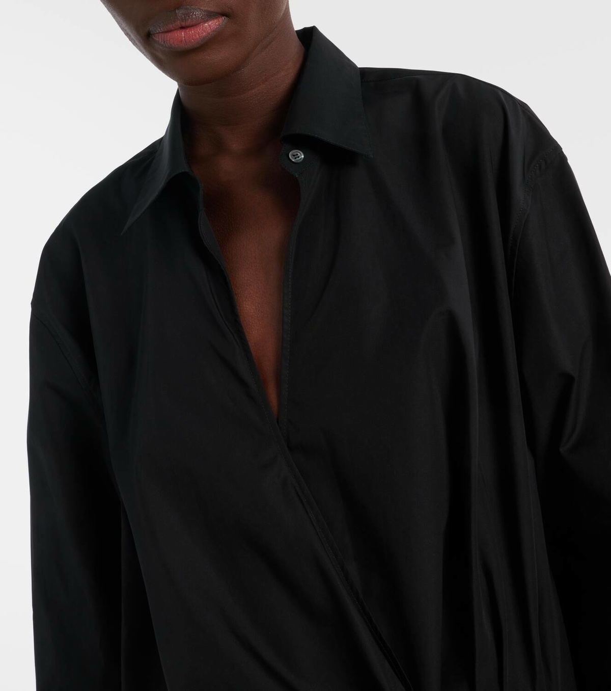 Loewe Draped cotton shirt dress