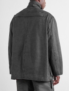 Rick Owens - Padded Washed Cotton-Canvas Coat - Gray