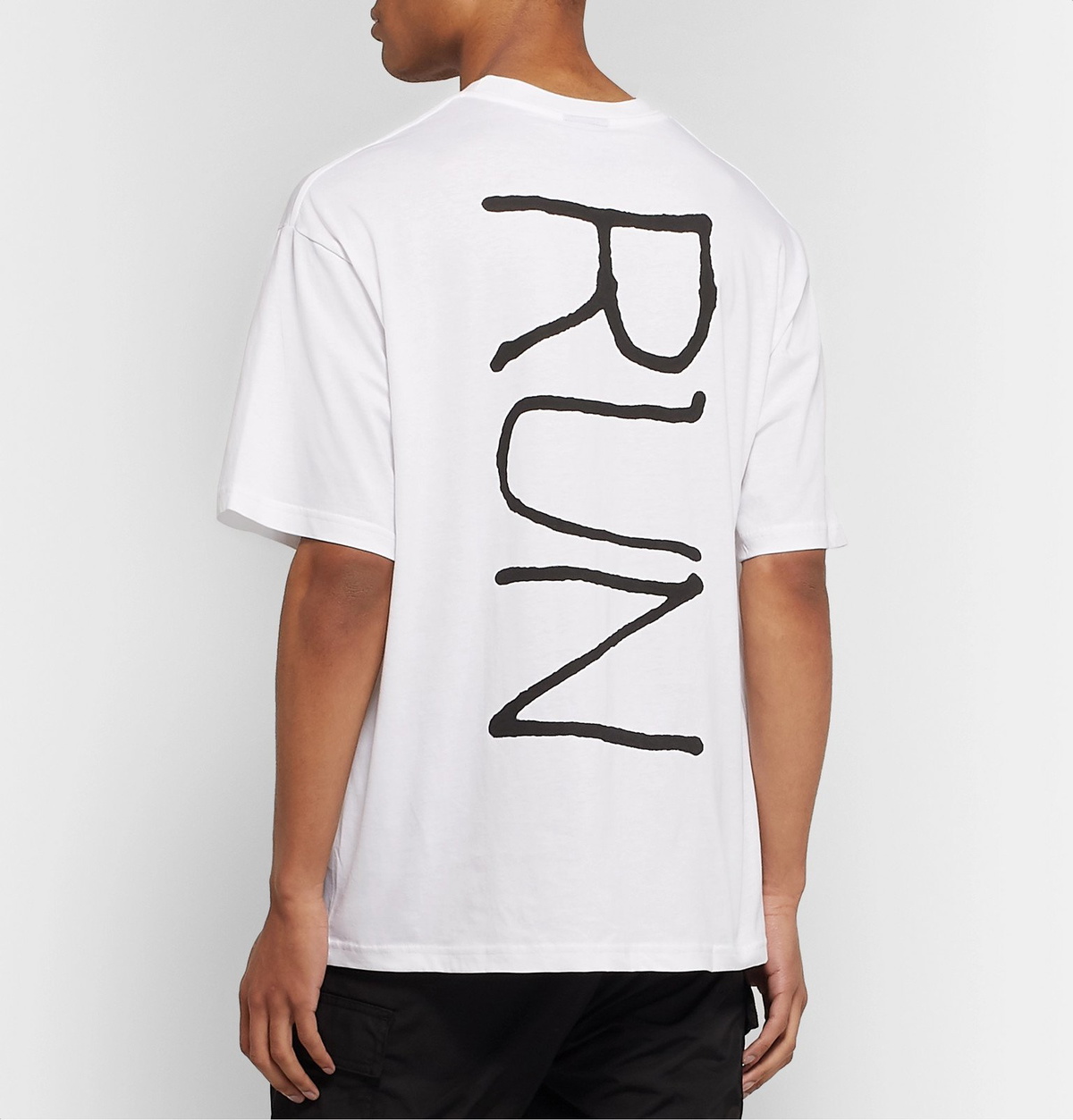 Resort Corps - Oversized Printed Cotton-Jersey T-Shirt - White