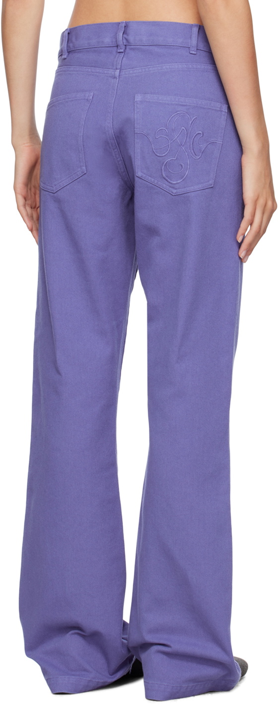 Stockholm (Surfboard) Club Purple Flared Trousers