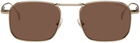 Montblanc Gold Square Sunglasses