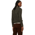 Marni Black Wool Lurex Detailing Polo