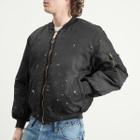 Mastercraft Union Men's Washed Nylon Bomber Jacket in Black