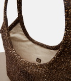 Miu Miu Ivy sequined mesh shopper