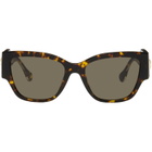 Versace Brown Tortoiseshell Sunglasses