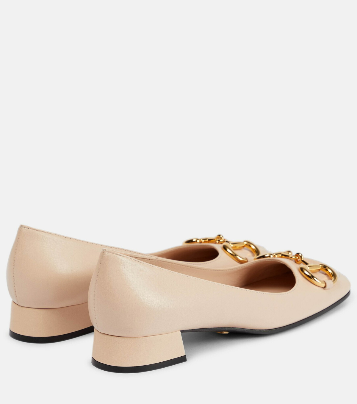 Gucci - Horsebit leather ballet flats