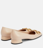 Gucci - Horsebit leather ballet flats
