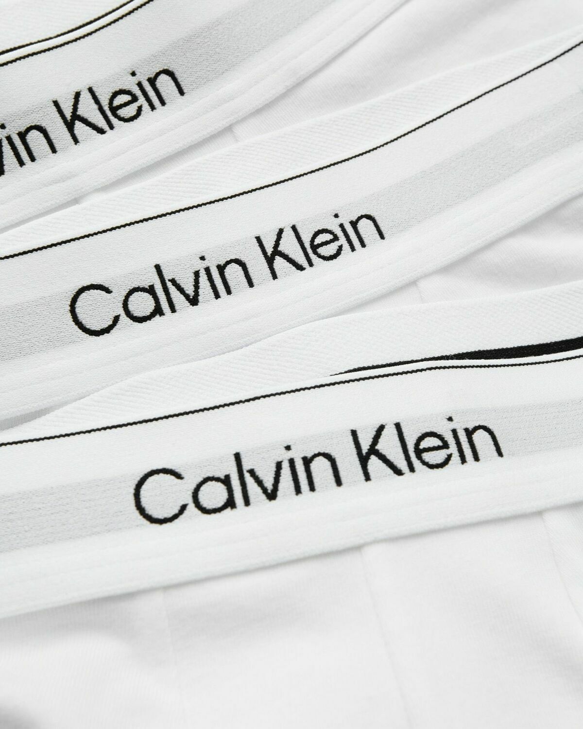 Calvin Klein Underwear TRUNK ICON COTTON STRETCH 3-PACK White Mens Boxers & Brief