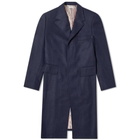 Thom Browne Wide Lapel Shetland Overcoat