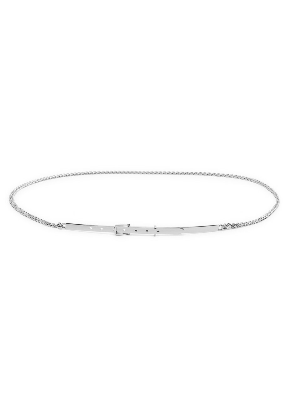 Toteme Rhodium-plated Chain Belt Silver