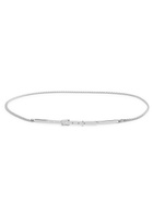 Toteme Rhodium-plated Chain Belt Silver