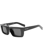 Prada Eyewear Men's PR 24YS Sunglasses in Black/Dark Grey