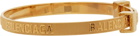 Balenciaga Gold Force Striped Bracelet