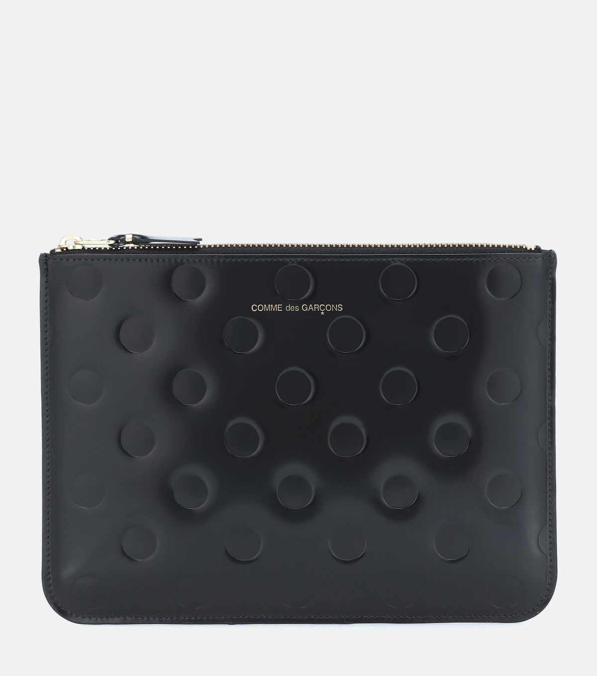 Comme des Garcons Wallet - Dots Large embossed leather pouch
