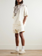 FEAR OF GOD ESSENTIALS - Logo-Appliquéd Cotton-Blend Jersey Drawstring Shorts - White