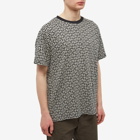 Balmain Men's Monogram Oversized T-Shirt in Ivory/Black