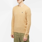 Polo Ralph Lauren Men's Wool Cashmere Crew Knit in Camel Melange