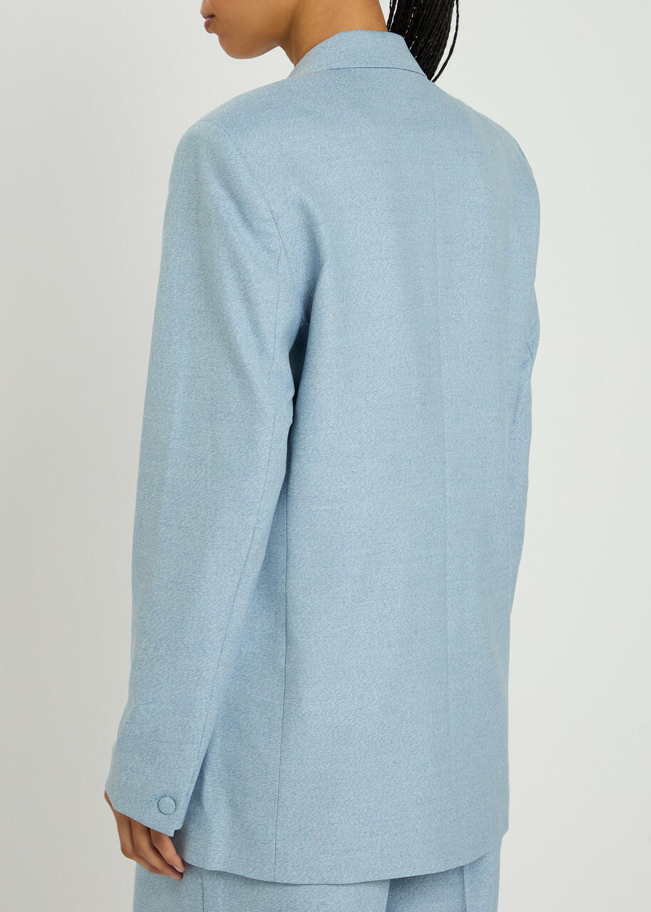 Remain BY Birger Christensen Woven Blazer Light Blue