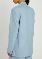 Remain BY Birger Christensen Woven Blazer Light Blue