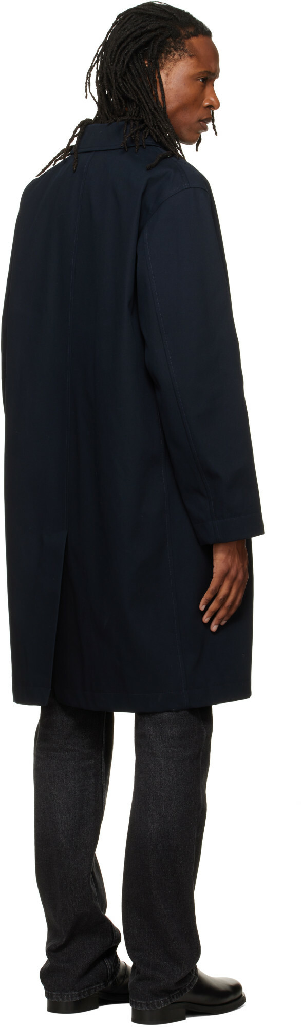 A.P.C. Navy Urban Mac Coat