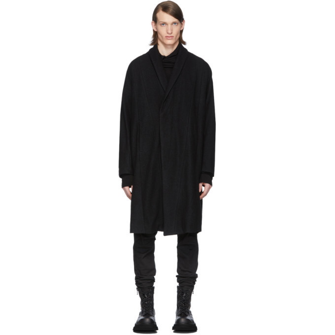 Photo: Julius SSENSE Exclusive Black Ring Soft Melton Coat