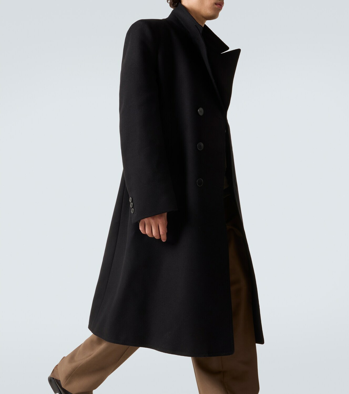 Maison Margiela Double-breasted virgin wool coat Maison Margiela