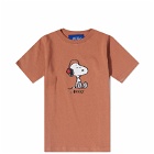 Awake NY x Peanuts Kids' Dog Bowl T-Shirt in Mocha