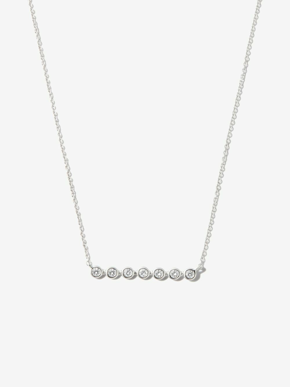 Dana Rebecca Designs 14K White Gold Lulu Jack Bar Diamond Necklace