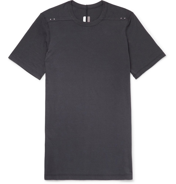Photo: Rick Owens - Level Cotton-Jersey T-Shirt - Men - Charcoal