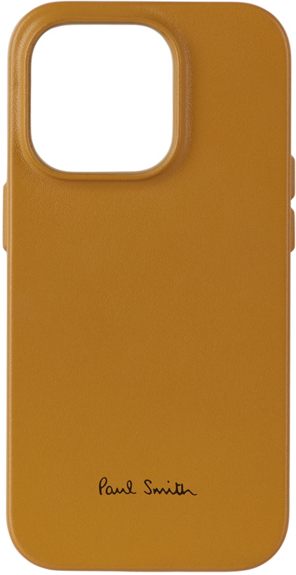 Photo: Paul Smith Yellow Native Union Edition Leather MagSafe iPhone 14 Pro Case