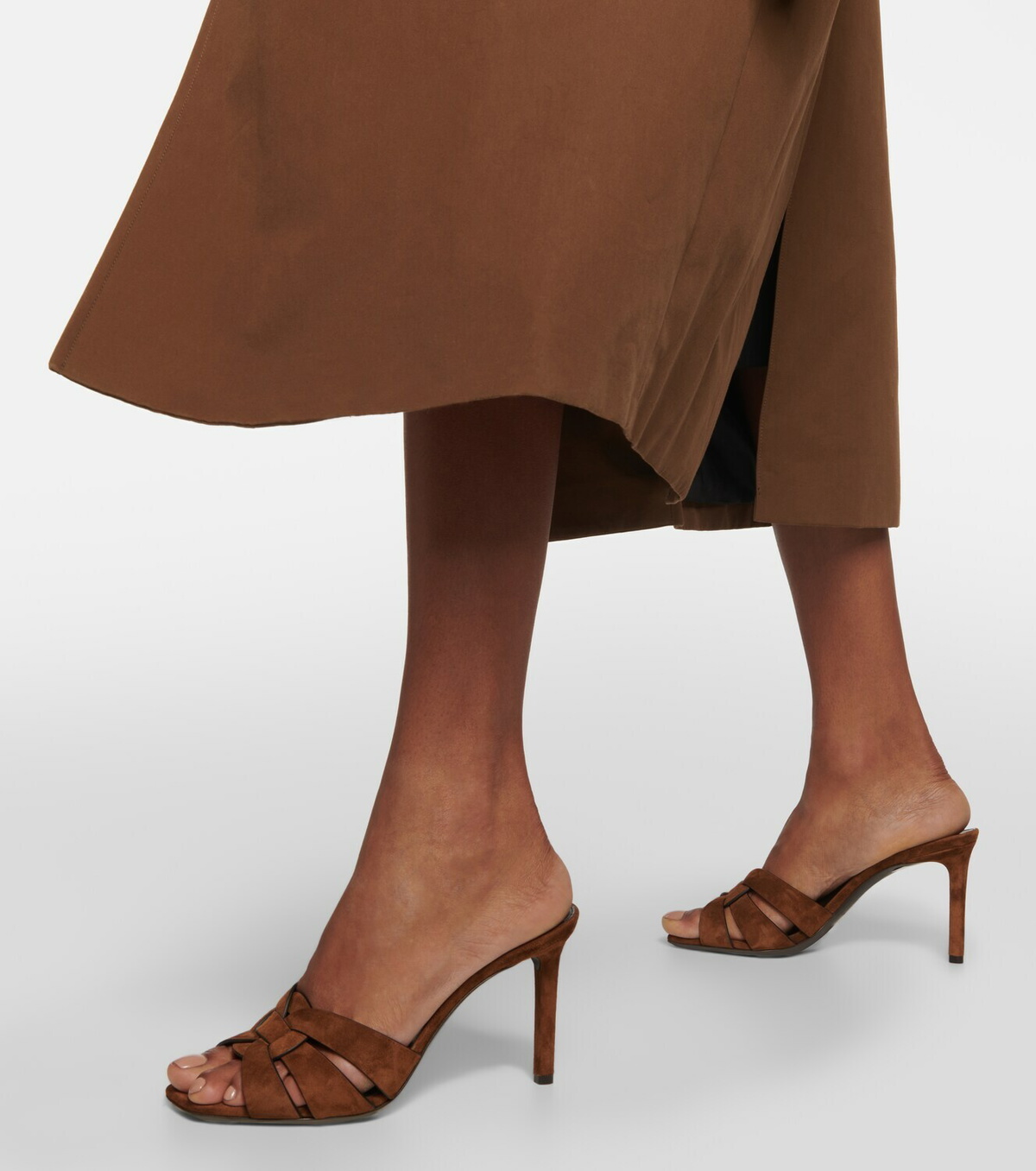 Saint Laurent Tribute suede mules Saint Laurent