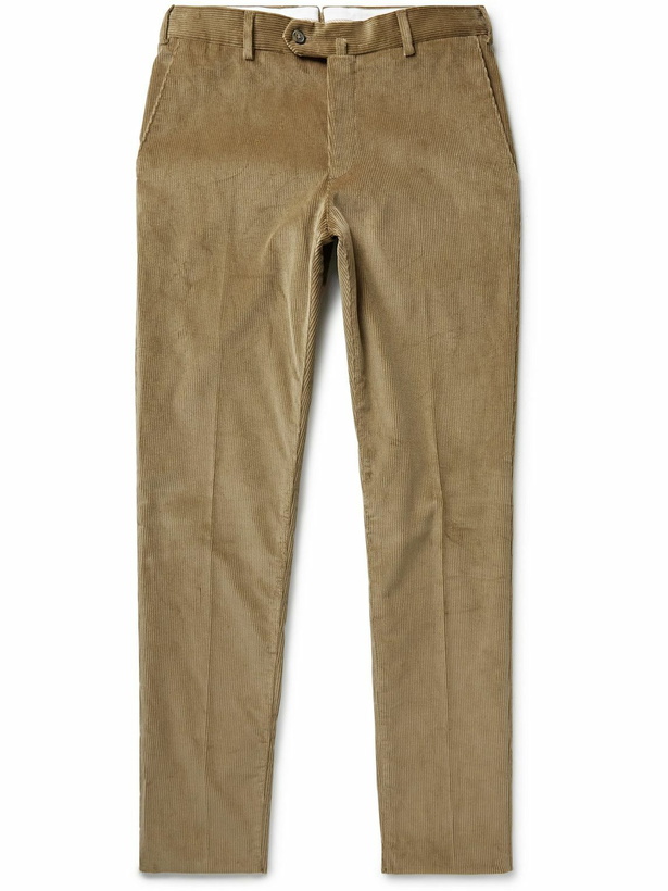 Photo: Loro Piana - Straight-Leg Cotton-Corduroy Trousers - Brown