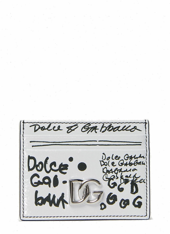 Photo: Scribble Logo Card Holder in White