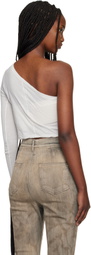 Rick Owens DRKSHDW White Temple Ziggy T-shirt