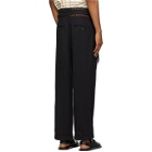 BED J.W. FORD Black Straight Trousers