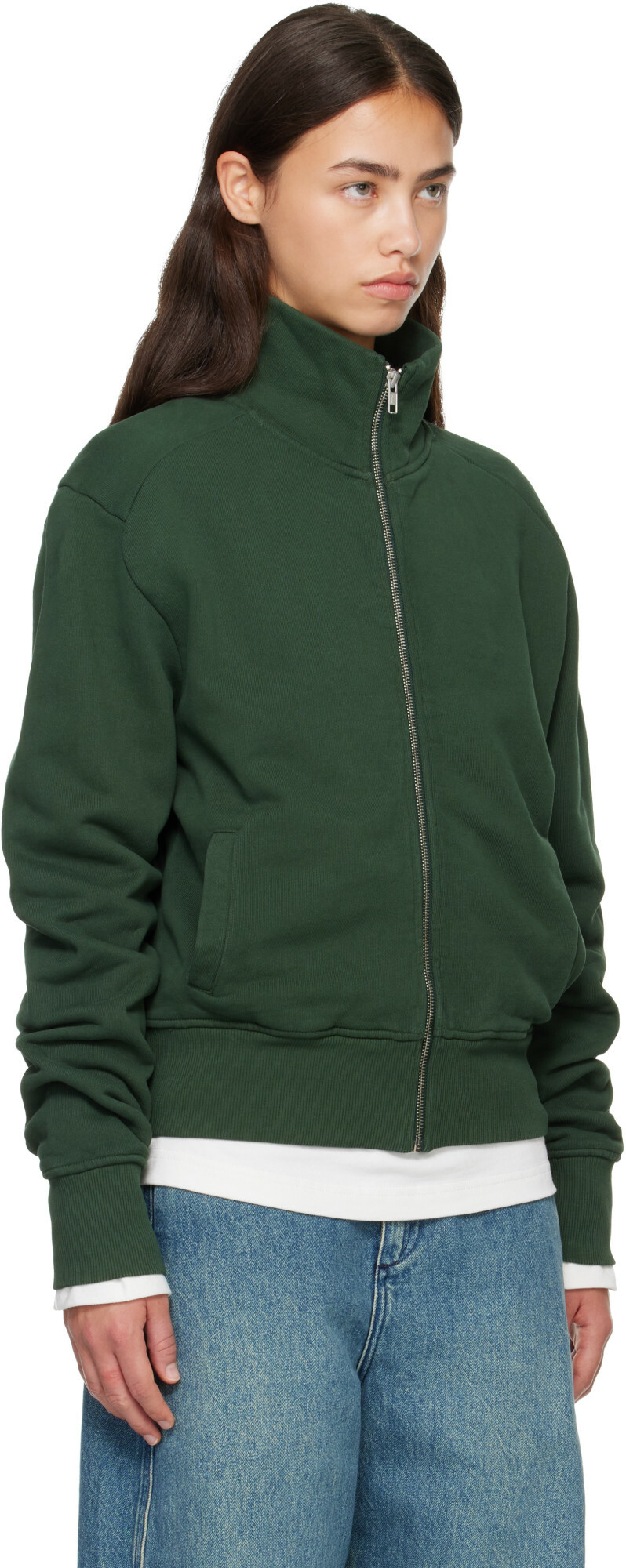 Entire Studios Green Standard Track Jacket
