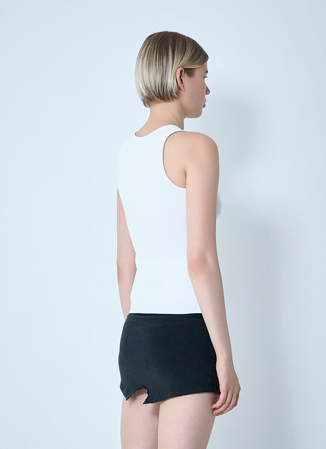 Balenciaga Logo Motif Tank Top